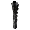 ELECTRA-2042 Plateau Stiefel Schwarz Matt von Pleaser – Ansicht 4