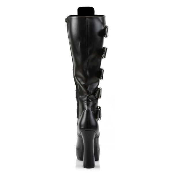 ELECTRA-2042 Plateau Stiefel Schwarz Matt von Pleaser – Ansicht 4