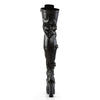 ELECTRA-3028 Plateau Overknee Stiefel Schwarz von Pleaser – Ansicht 4