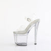 ENCHANT-708AQUA-04 Sandalette Plateauschuhe Liquid- Transparent von Pleaser – Ansicht 3