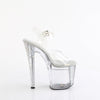 ENCHANT-708AQUA-04 Sandalette Plateauschuhe Liquid- Transparent von Pleaser – Ansicht 5