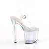 ENCHANT-708HTSandalette Plateauschuhe Holographic Transparent von Pleaser – Ansicht 5
