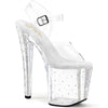 ENCHANT-708RS-01 Sandalette Plateauschuhe Transparent von Pleaser