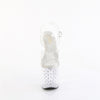 ENCHANT-708RS - Plateau High Heel Sandaletten - Transparent mit Strass von Pleaser – Ansicht 2