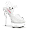 EXCITE-608 Plateau Sandaletten - Transparent von Pleaser