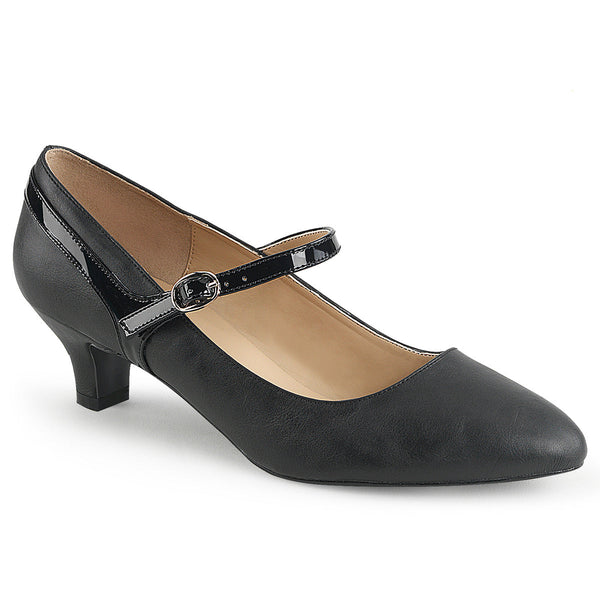 FAB-425 Kitten Heel Pumps Schwarz von Pleaser Pink Label