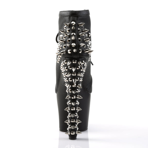FEARLESS-700-28 Plateau Stiefeletten mit Nieten Schwarz von Pleaser – Ansicht 4
