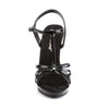 FLAIR-420 Sandaletten Lack Schwarz von Fabulicious – Ansicht 2