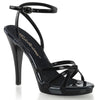 FLAIR-436 Sandaletten Lack Schwarz von Fabulicious