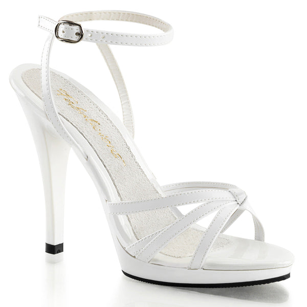 FLAIR-436 Sandaletten Lack Weiß von Fabulicious