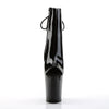 FLAMINGO-1018 Plateau Stiefeletten Schwarz Lack von Pleaser – Ansicht 2
