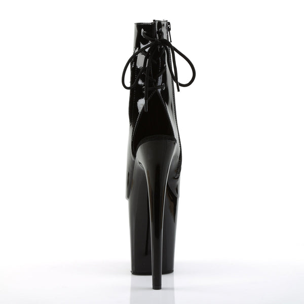 FLAMINGO-1018 Plateau Stiefeletten Schwarz Lack von Pleaser – Ansicht 4