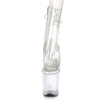 FLAMINGO-1018C Plateau Stiefeletten Transparent von Pleaser – Ansicht 2