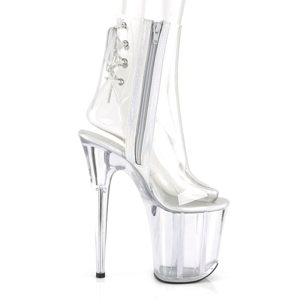 FLAMINGO-1018C Plateau Stiefeletten Transparent von Pleaser – Ansicht 5