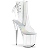 FLAMINGO-1018C Plateau Stiefeletten Transparent von Pleaser