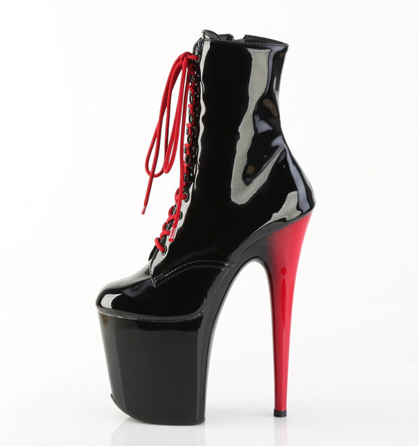 FLAMINGO-1020 Plateau Stiefeletten Schwarz von Pleaser – Ansicht 3