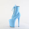 FLAMINGO-1020 Plateau Stiefeletten Hellblau Lack von Pleaser – Ansicht 3