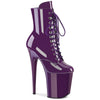 FLAMINGO-1020 Plateau Stiefeletten Lila von Pleaser