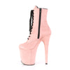 FLAMINGO-1020FS Plateau Stiefeletten Baby Pink von Pleaser – Ansicht 3