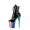 FLAMINGO-1020RC Plateau Stiefeletten - Schwarz/Mehrfarbig von Pleaser – Ansicht 3