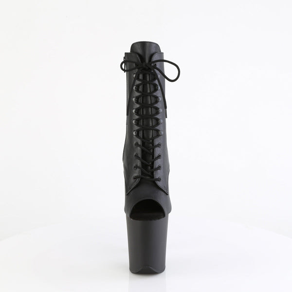 FLAMINGO-1021 Plateau Stiefeletten Schwarz Matt von Pleaser – Ansicht 2