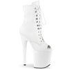 FLAMINGO-1021 Plateau Stiefeletten Weiss Matt von Pleaser