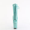 FLAMINGO-1040GP - Plateau Stiefeletten - Mint Grün/Glitzer Lack von Pleaser – Ansicht 2