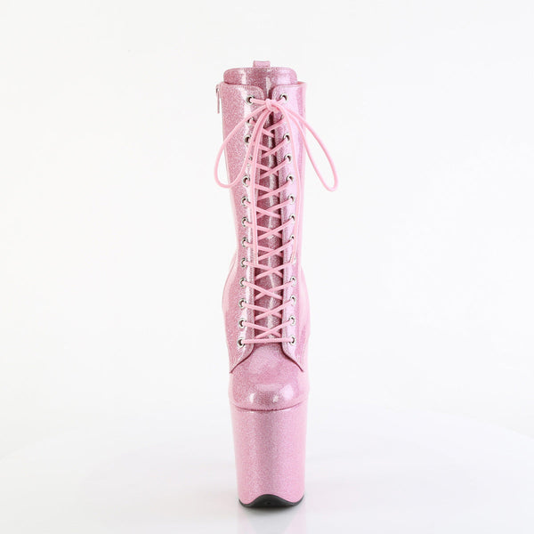 FLAMINGO-1040GP Plateau Stiefeletten Pink von Pleaser – Ansicht 2