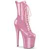 FLAMINGO-1040GP Plateau Stiefeletten Pink von Pleaser