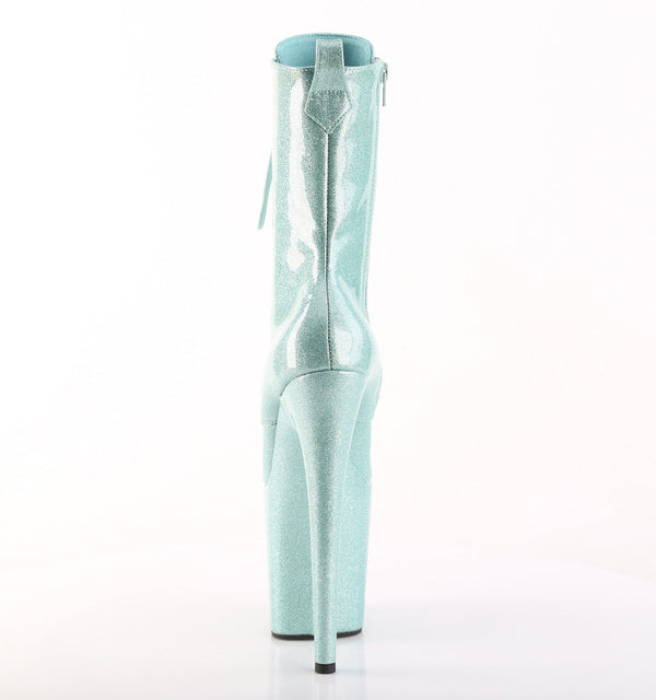 FLAMINGO-1040GP Plateau Stiefeletten Türkis von Pleaser – Ansicht 4