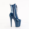 FLAMINGO-1040GP Plateau Stiefeletten Blau Lack von Pleaser – Ansicht 5