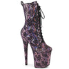 FLAMINGO-1040SPF - Plateau Stiefeletten - Lila Mehrfarbig von Pleaser