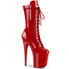 FLAMINGO-1050 Plateau Stiefeletten Rot Lack von Pleaser