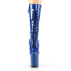 FLAMINGO-1050 Plateau Stiefeletten Blau Lack von Pleaser – Ansicht 2