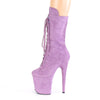 FLAMINGO-1050FS Plateau Stiefeletten Lila Samt von Pleaser – Ansicht 3