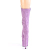 FLAMINGO-1050FS Plateau Stiefeletten Lila Samt von Pleaser – Ansicht 4
