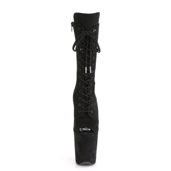 FLAMINGO-1051FS Plateau Stiefeletten - Schwarz von Pleaser – Ansicht 2