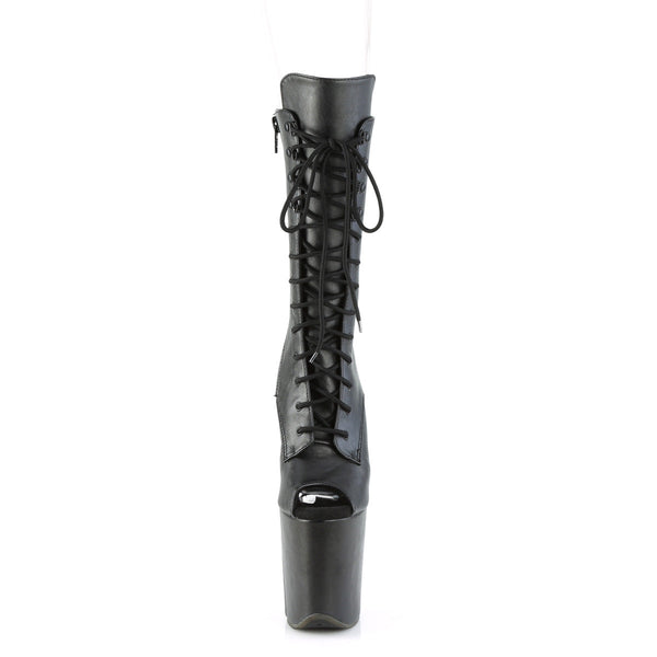 FLAMINGO-1051WR Plateau Stiefeletten Schwarz von Pleaser – Ansicht 2