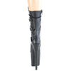 FLAMINGO-1053 Plateau Stiefeletten Schwarz Matt von Pleaser – Ansicht 4
