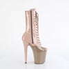 FLAMINGO-1054DC Plateau Stiefeletten Beige/Olive von Pleaser – Ansicht 5
