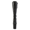 FLAMINGO-2023 Plateau Stiefel Schwarz Matt von Pleaser – Ansicht 2