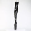 FLAMINGO-3021GP Plateau Overknee Stiefel Schwarz von Pleaser – Ansicht 4