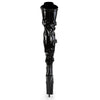 FLAMINGO-3028 Plateau Overknee Stiefel Schwarz von Pleaser – Ansicht 4