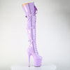 FLAMINGO-3028 Plateau Overkneestiefel Lila von Pleaser – Ansicht 5