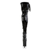 FLAMINGO-3050 Plateau Overknee Stiefel Schwarz Lack von Pleaser – Ansicht 4