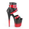 FLAMINGO-800-15 Plateau Sandaletten - Schwarz/Rot von Pleaser – Ansicht 5