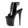 FLAMINGO-800-20 Plateau Stiefeletten Lack Schwarz von Pleaser – Ansicht 3