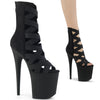 FLAMINGO-800-24 Plateau Sandaletten Schwarz von Pleaser