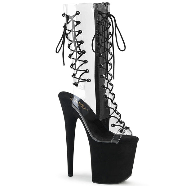 FLAMINGO-800-60FS Plateau Stiefeletten - Schwarz von Pleaser