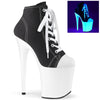 FLAMINGO-800SK-02 Plateau Stiefeletten Schwarz von Pleaser